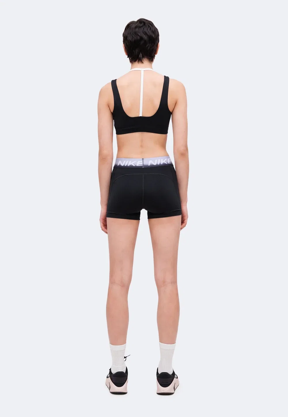 Короткие леггинсы Nike Performance, Black/Ghost — фото 3