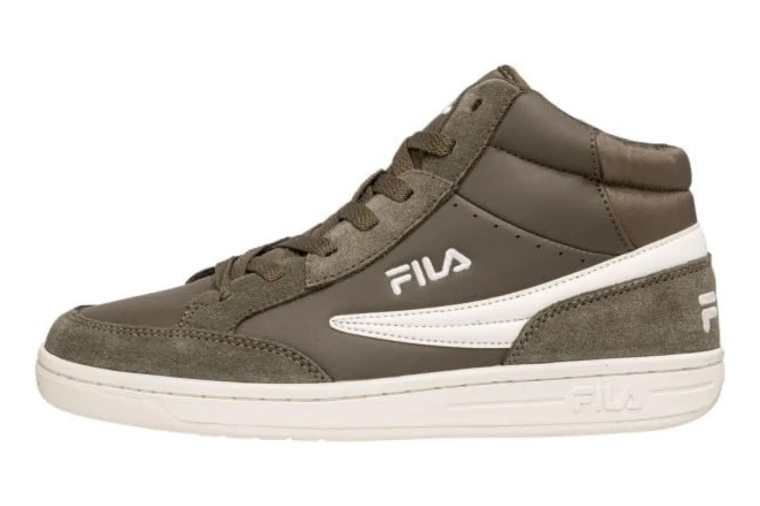 Детские кроссовки с липучкой Fila Crew Velcro Mid High, Цвет Grun