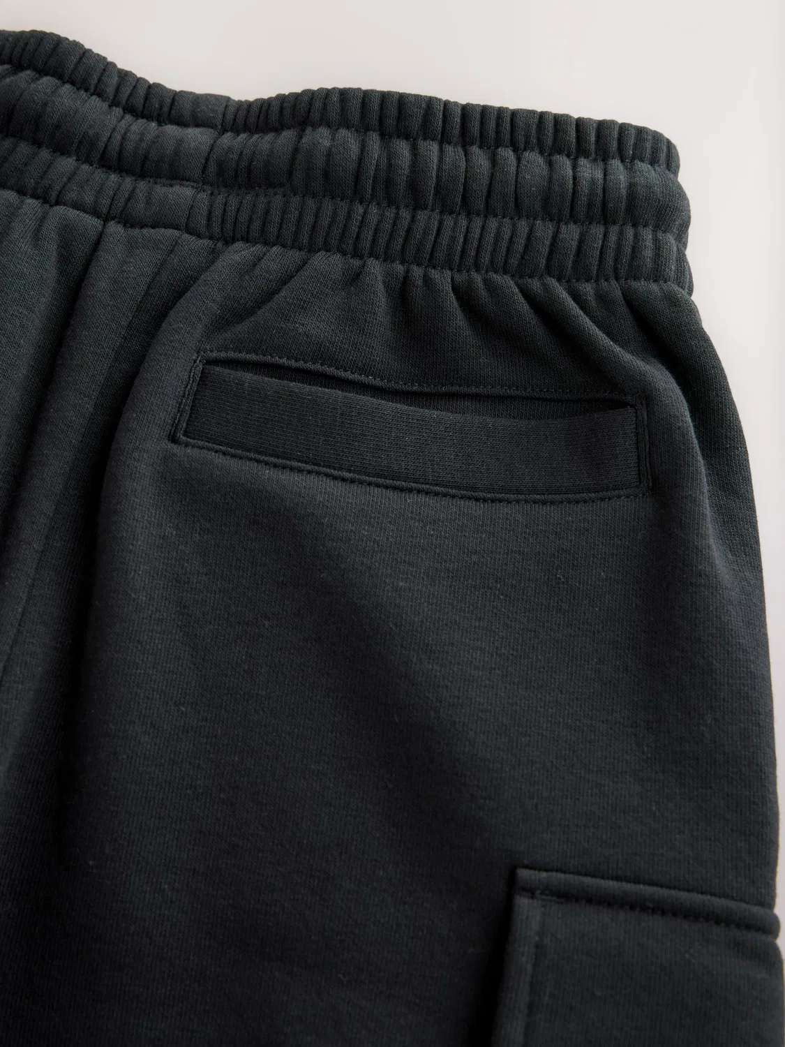 Шорты карго джерси, Black Cargo Jersey Shorts Next, черный — фото 4