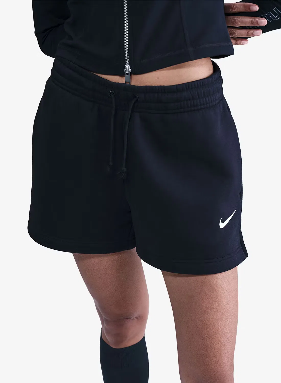 Шорты из флиса с средней посадкой Phoenix Nike, черный — фото 3