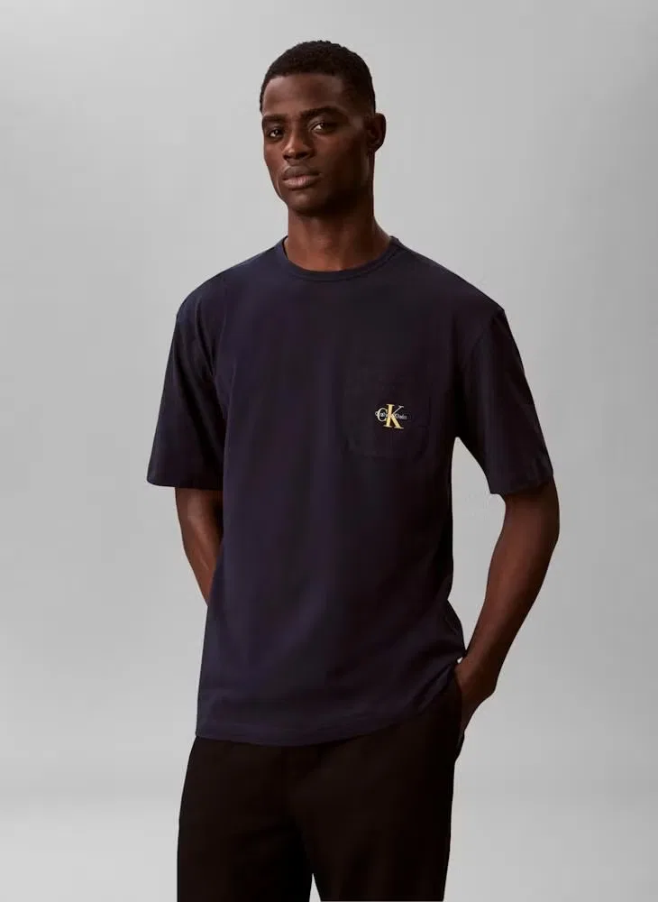 Пижамный топ с логотипом Icon Cotton Stretch Calvin Klein, прибрежный