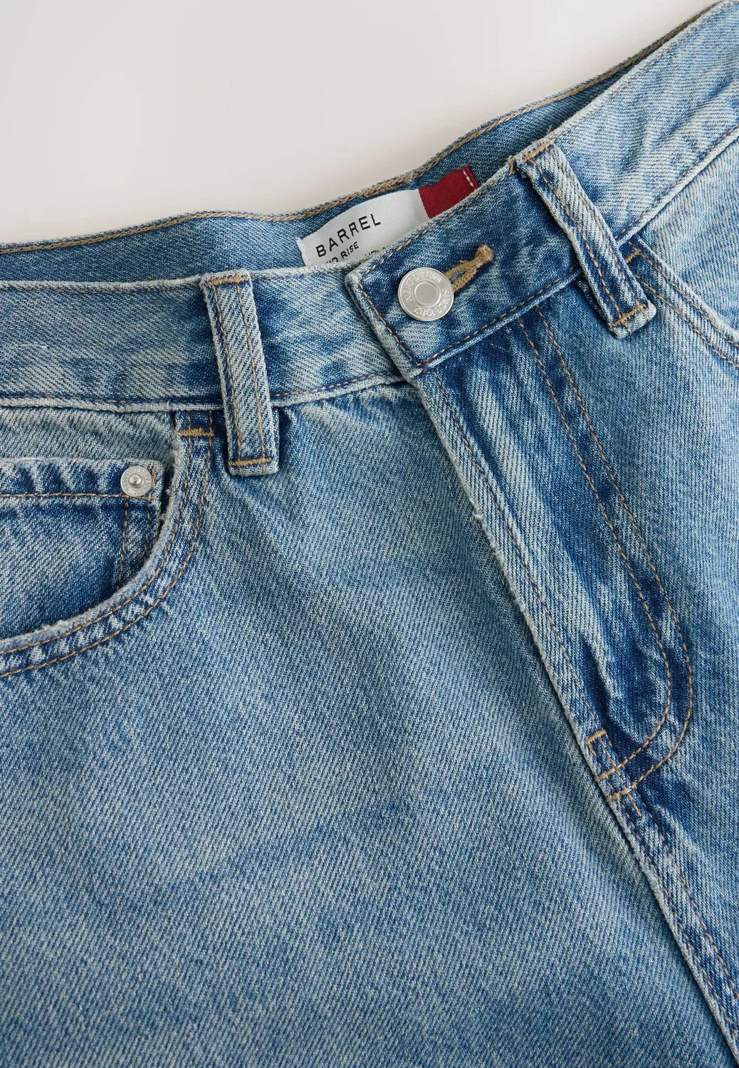 Джинсы прямого кроя с широкими штанинами Next, Light Blue Cargo Pocket — фото 3
