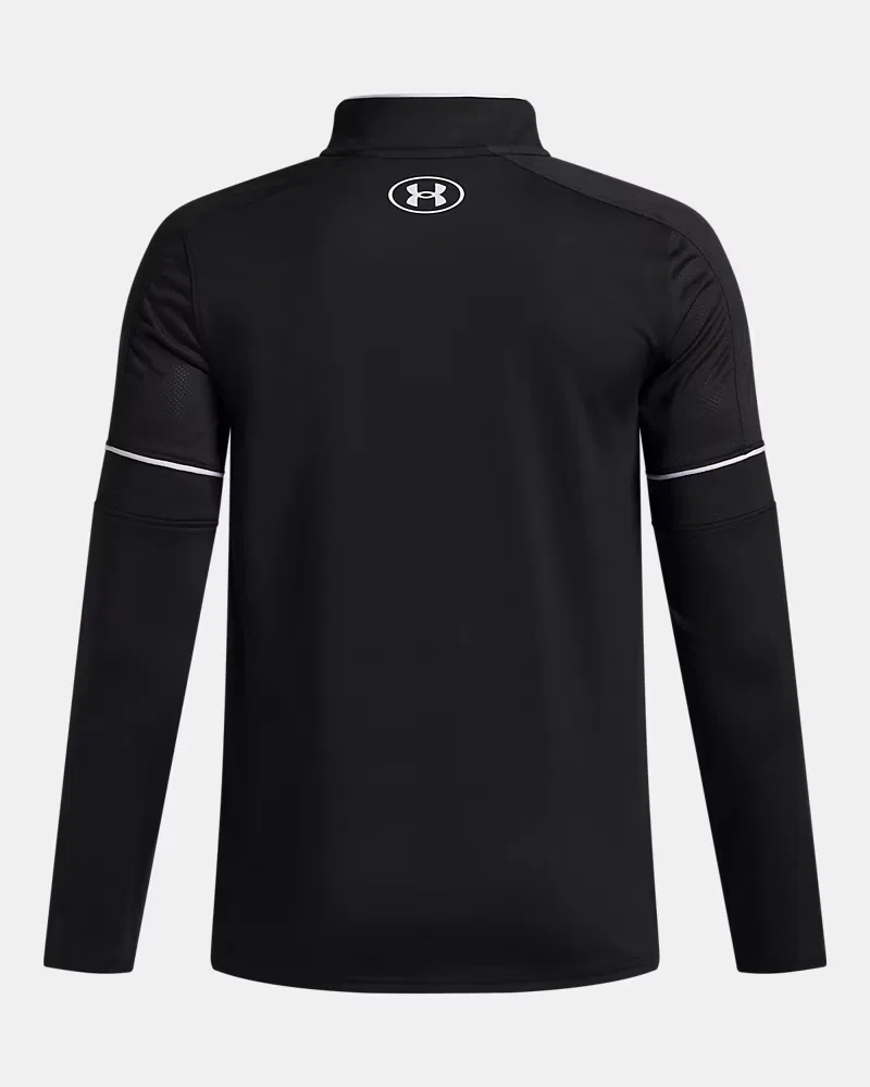 Джемпер на молнии для мальчиков влагоотводящий UA Challenger Training UnderArmour, Black/White — фото 2