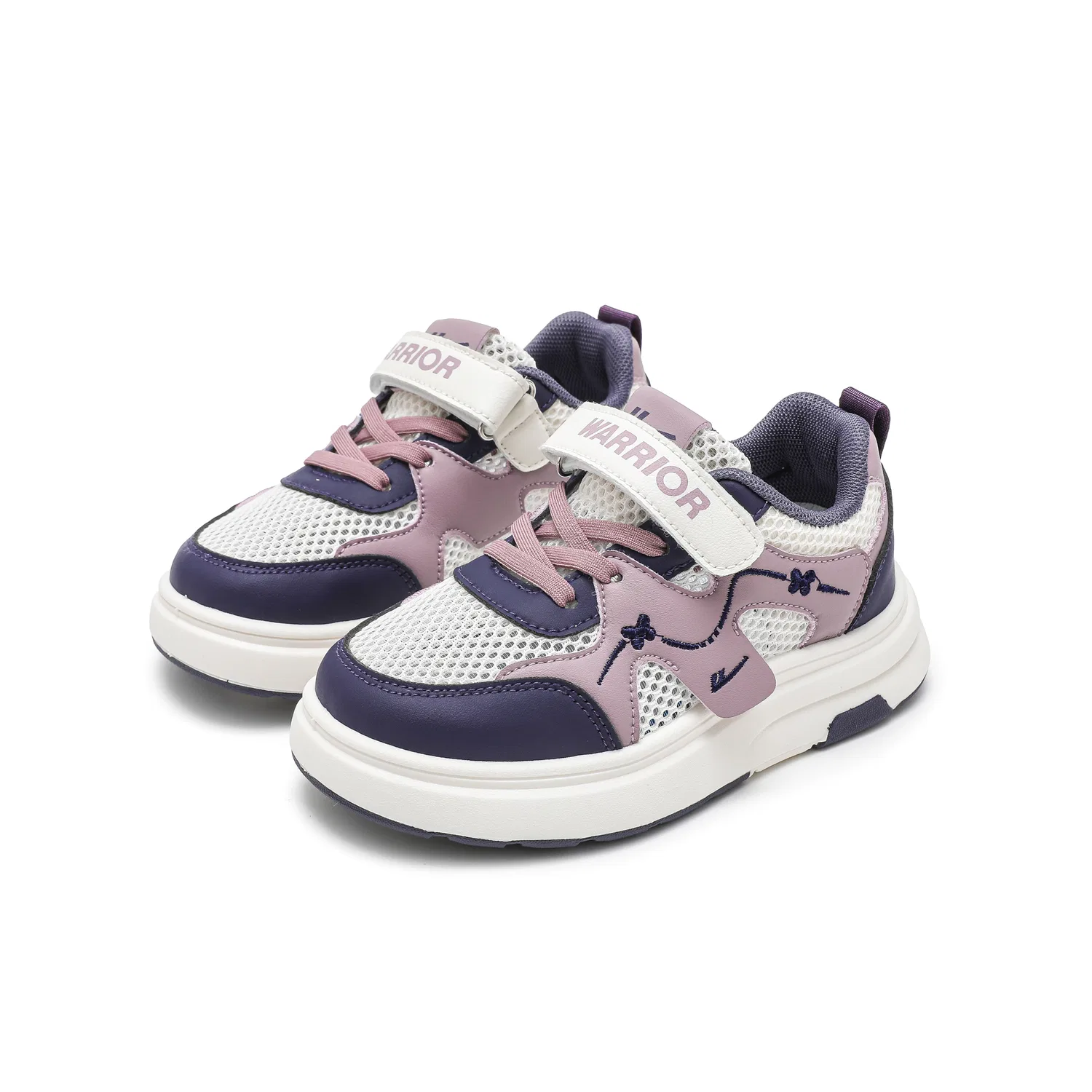 Детские кеды для скейтбординга с mesh-материалом Rice Taro Purple Dark Purple WARRIOR — фото 4