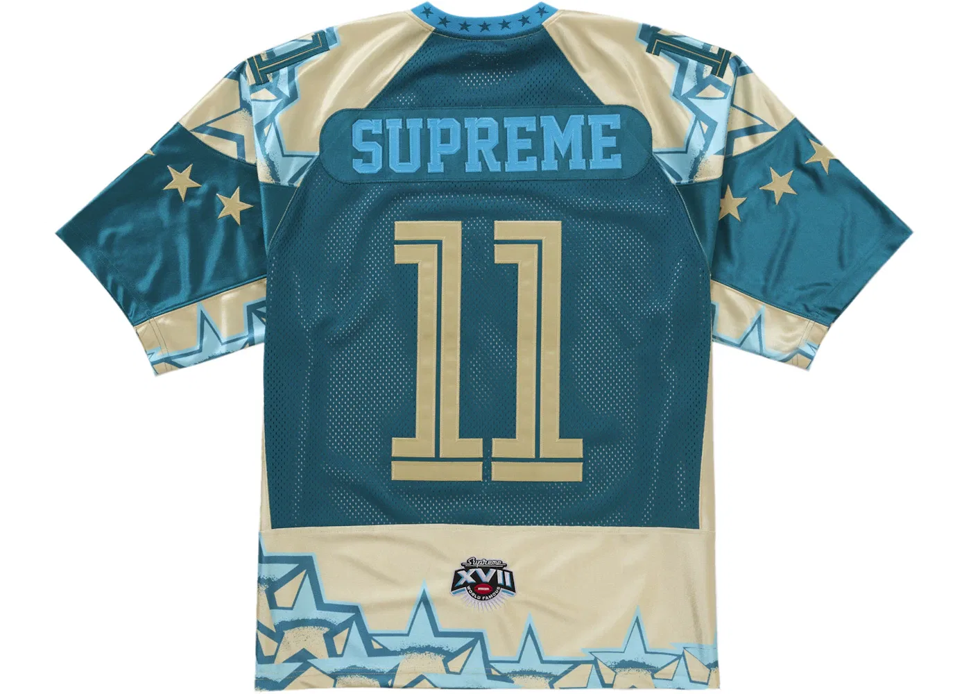 Мужская футбольная джерси с принтом Stars Jersey Supreme, Gold — фото 2