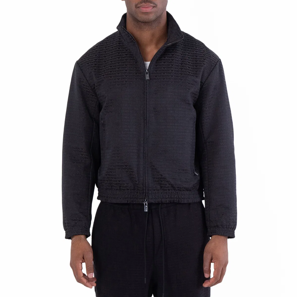 Куртка с жаккардовым логотипом Emporio Armani, Bristol Black