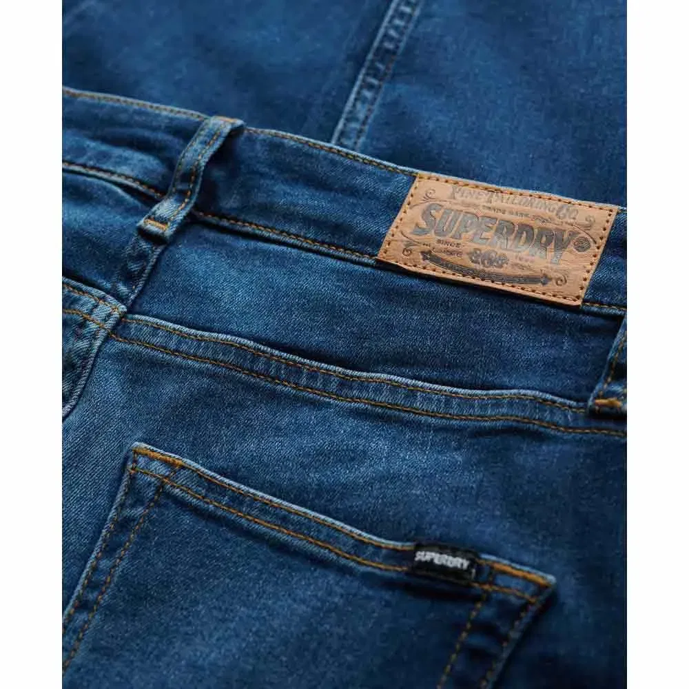 Джинсы скинни Superdry Mid Rise, синий — фото 2