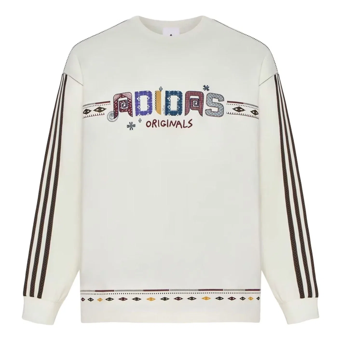 Мужская футболка Toc T-Shirt LS Asia Sizing 'Off White' adidas, Off White