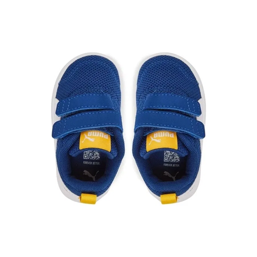 Детские спортивные кроссовки с сетчатым верхом Courtflex V3 Mesh Inf Puma, Разноцветный