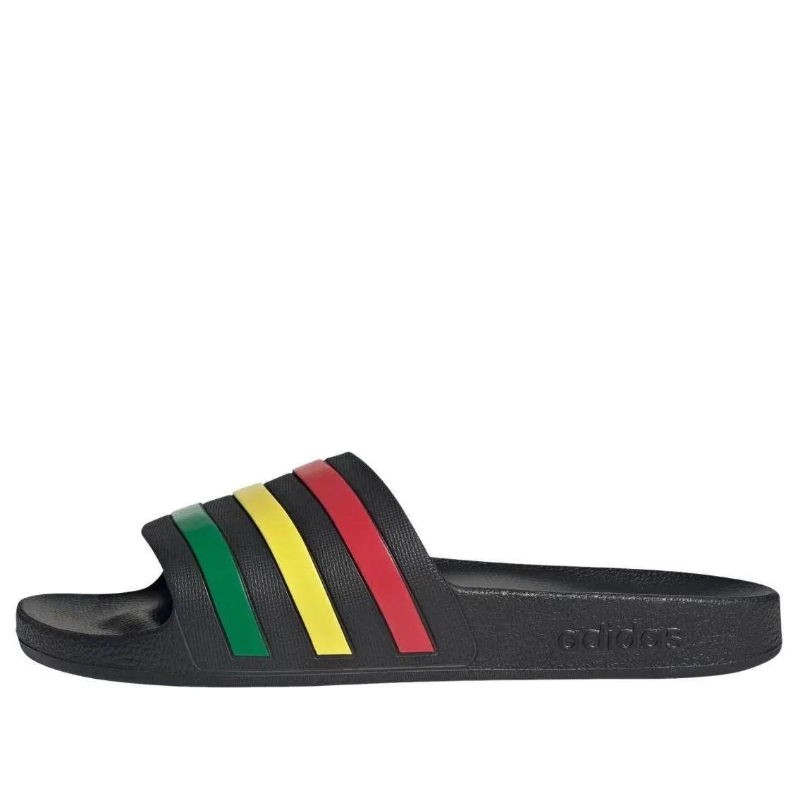 Шлепанцы Adidas Adilette Aqua Slides 'Core Black Green Ruby'