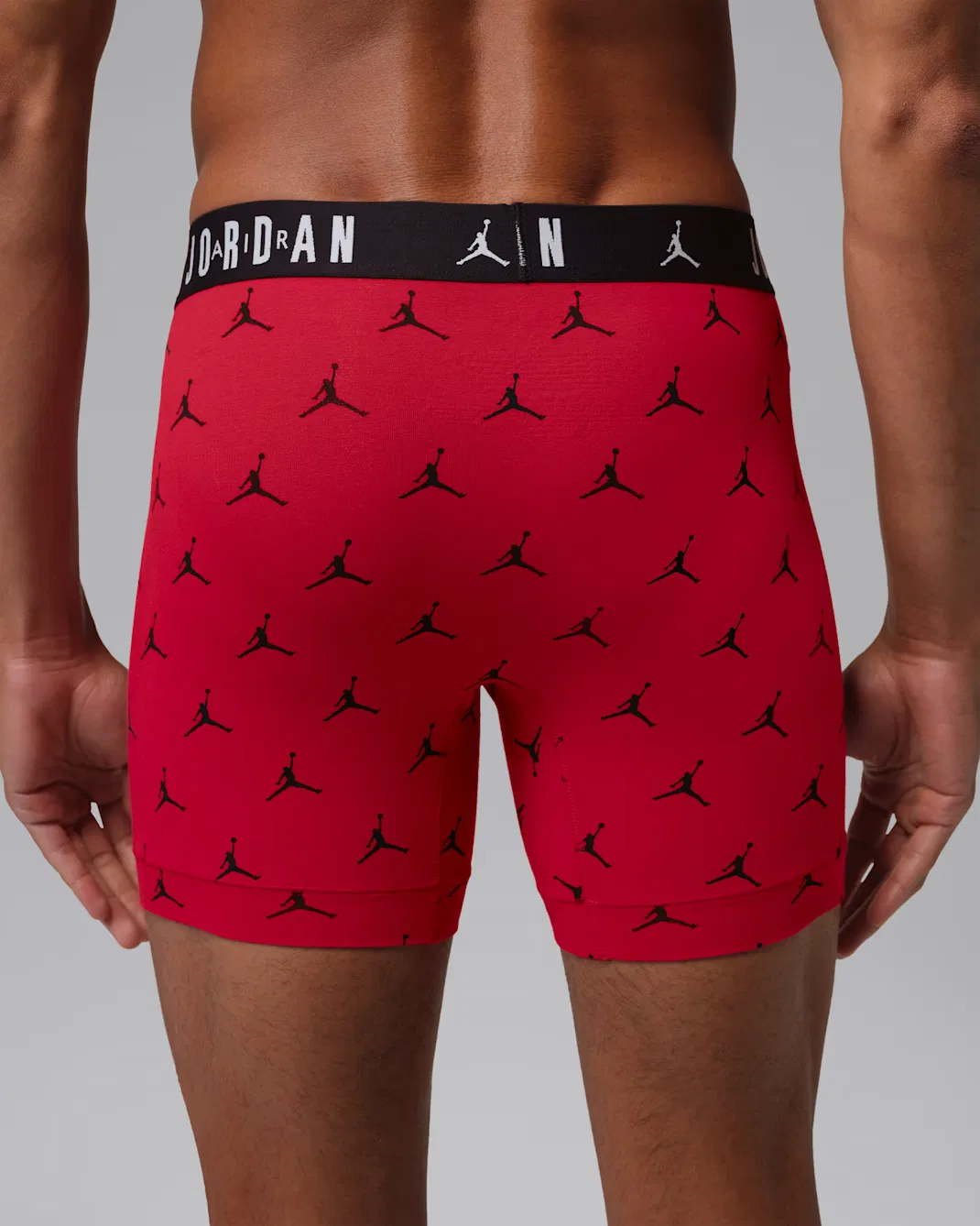 Мужские хлопковые боксеры Flight Cotton Essentials (комплект из 3 штук) Jordan, Gym Red — фото 3