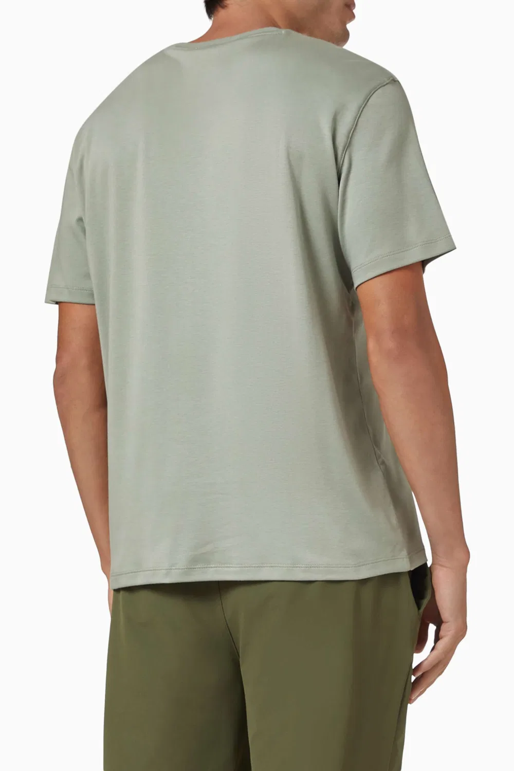 Футболка с коротким рукавом Logo Slim-fit Calvin Klein, зеленый — фото 3