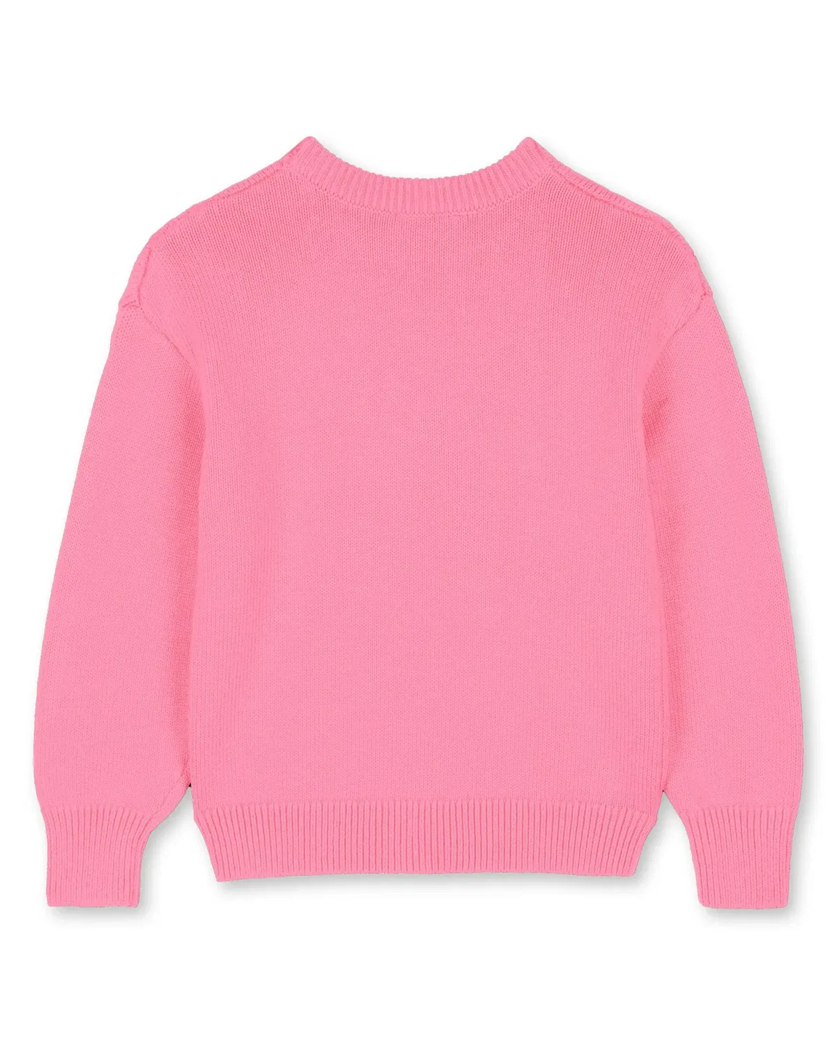 Детский джемпер для девочек из смесовой пряжи Kenzo Kids, Rosa — фото 3