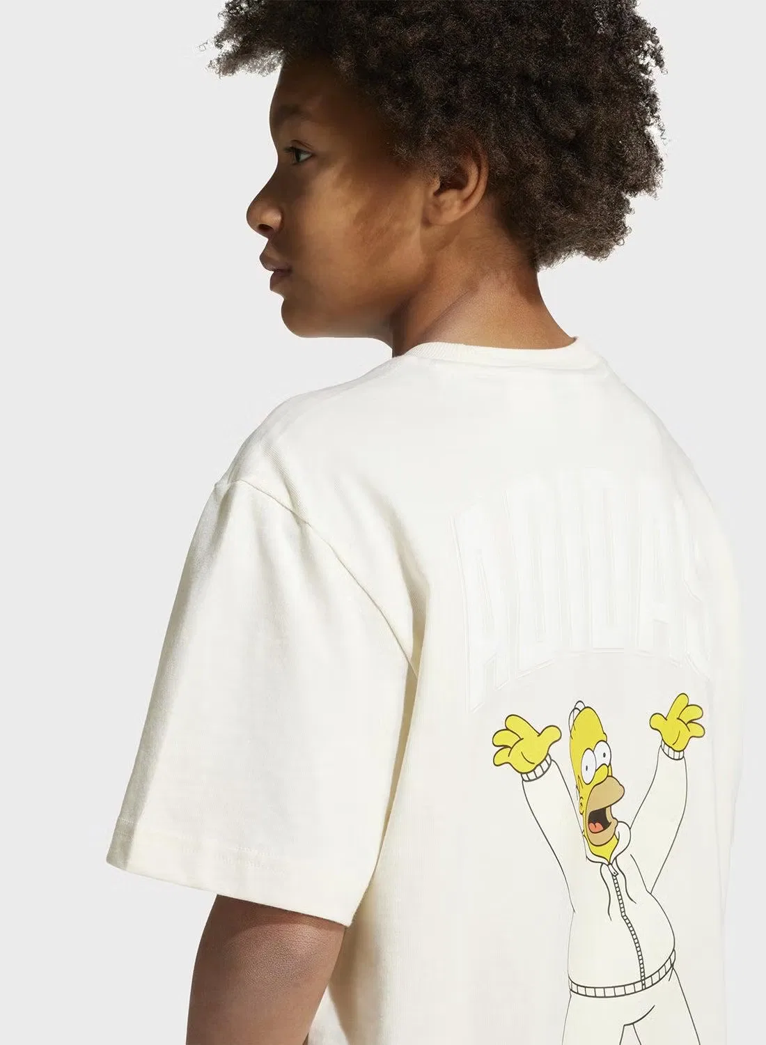 Футболка с принтом The Simpsons Graphics Adidas, серый — фото 4