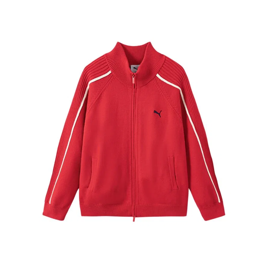 Детский свитер с высоким воротником PUMA, China Red 60601