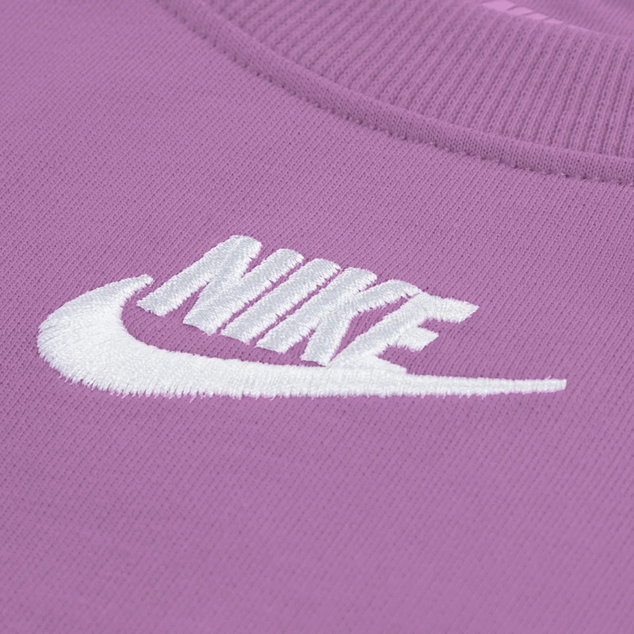 Комплект для девочек French Terry Nike, цвет White/Purple — фото 3