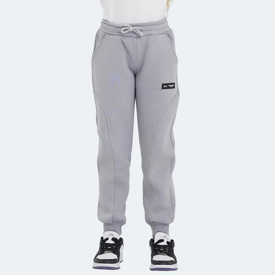 Детские спортивные штаны с карманами и логотипом Slazenger Lavra, Черный — фото 2