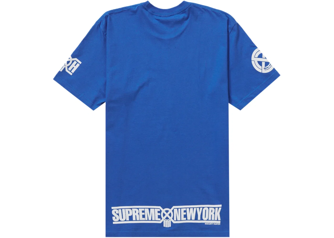 Мужская футболка с принтом Supreme Bounty Hunter Skulls Tee, Blue — фото 2
