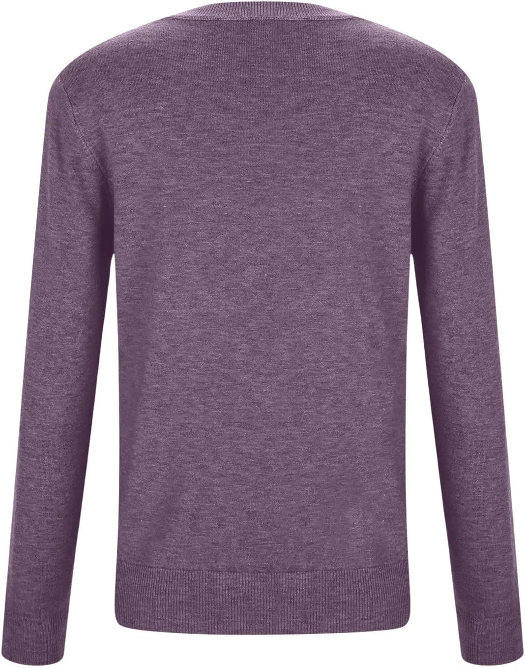 Женский свитер свободного кроя с длинным рукавом, Z1-dark Purple — фото 4