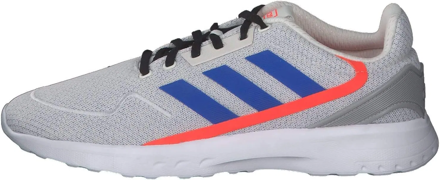 Мужские кроссовки Adidas Nebzed, Chalk White Glory Blue Solar Red — фото 2