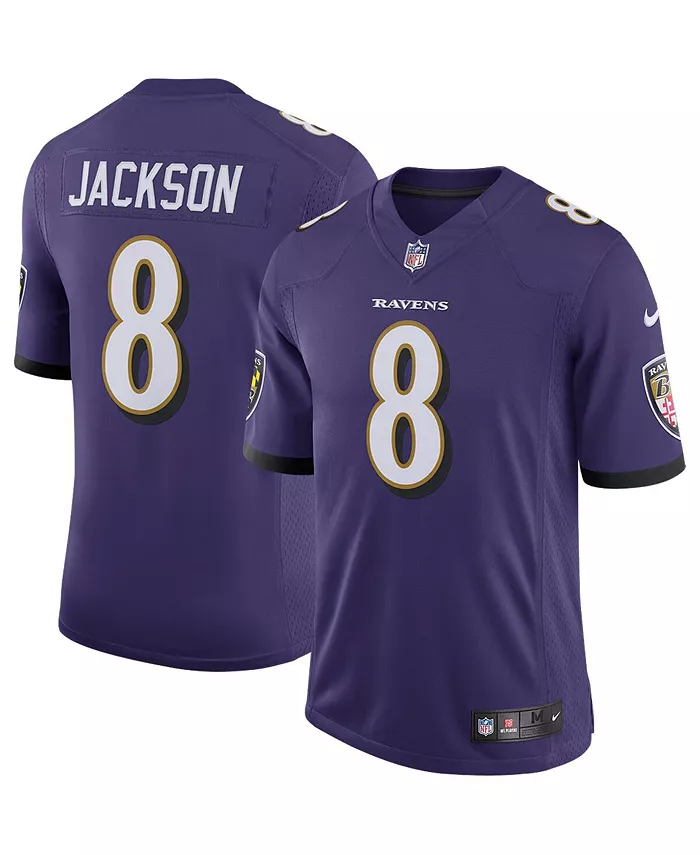 

Мужская лимитированная джерси Lamar Jackson Baltimore Ravens Speed Machine Nike, фиолетовый