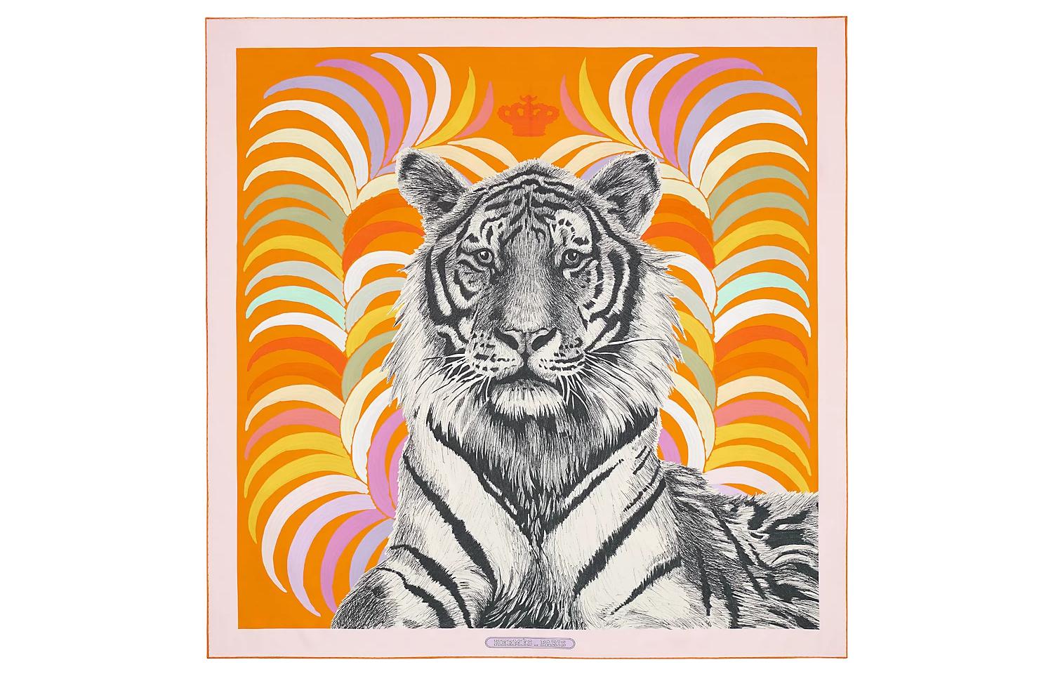 

Шёлковый платок Tiger Of Kings для женщин HERMES