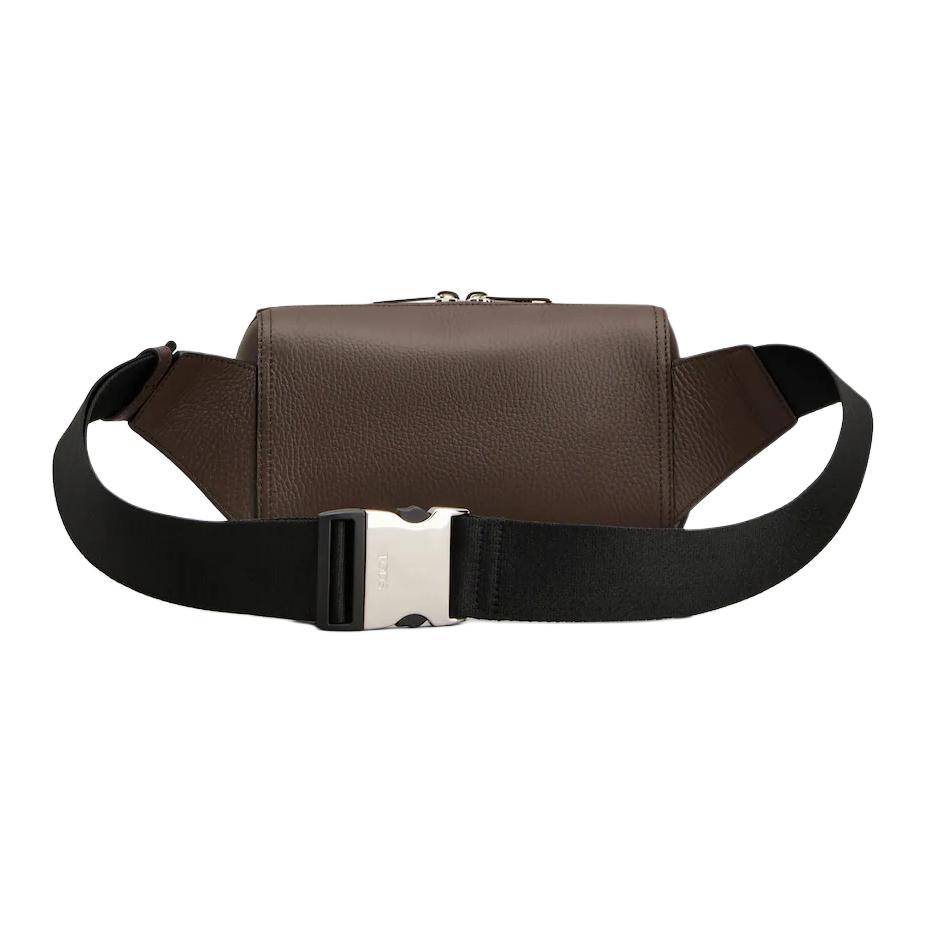 TOD'S Мини-кроссбоди из телячьей кожи унисекс brown — фото 3