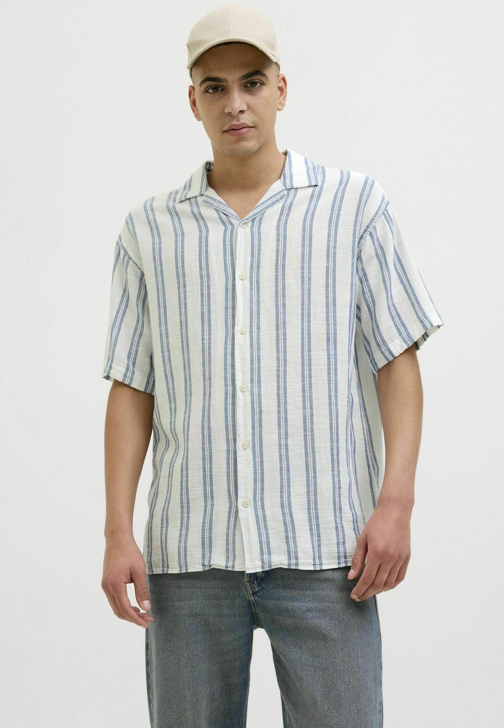 

Рубашка JJEENZO STRIPE RESORT Jack & Jones, белый