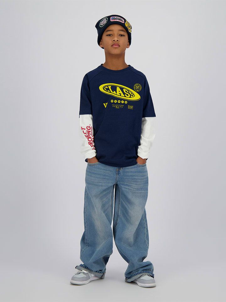 

Vingino Футболка с длинными рукавами «Houble» темно-синего цвета