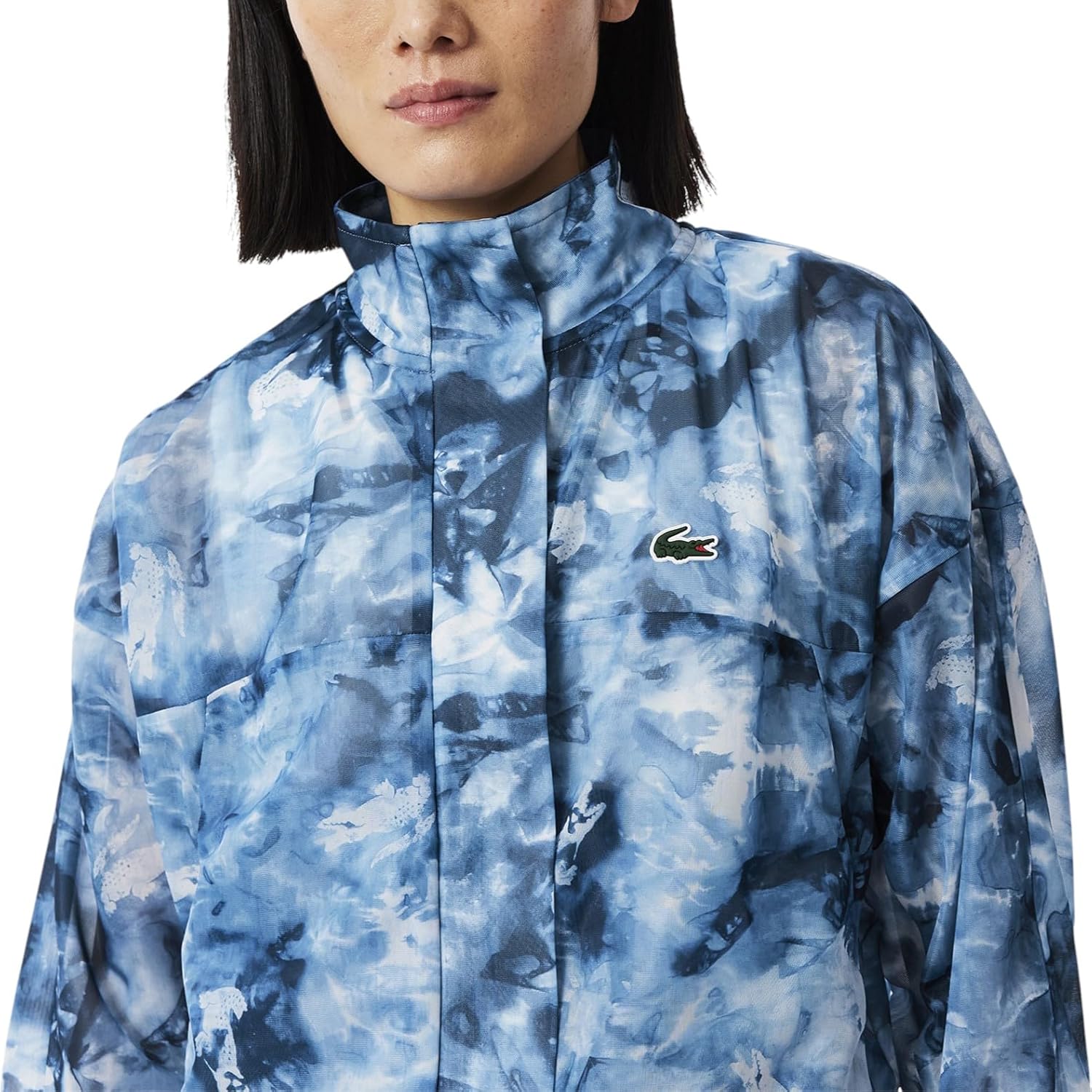 Куртка спортивная Lacoste Primerose/Cosmic с принтом крокодила — фото 2