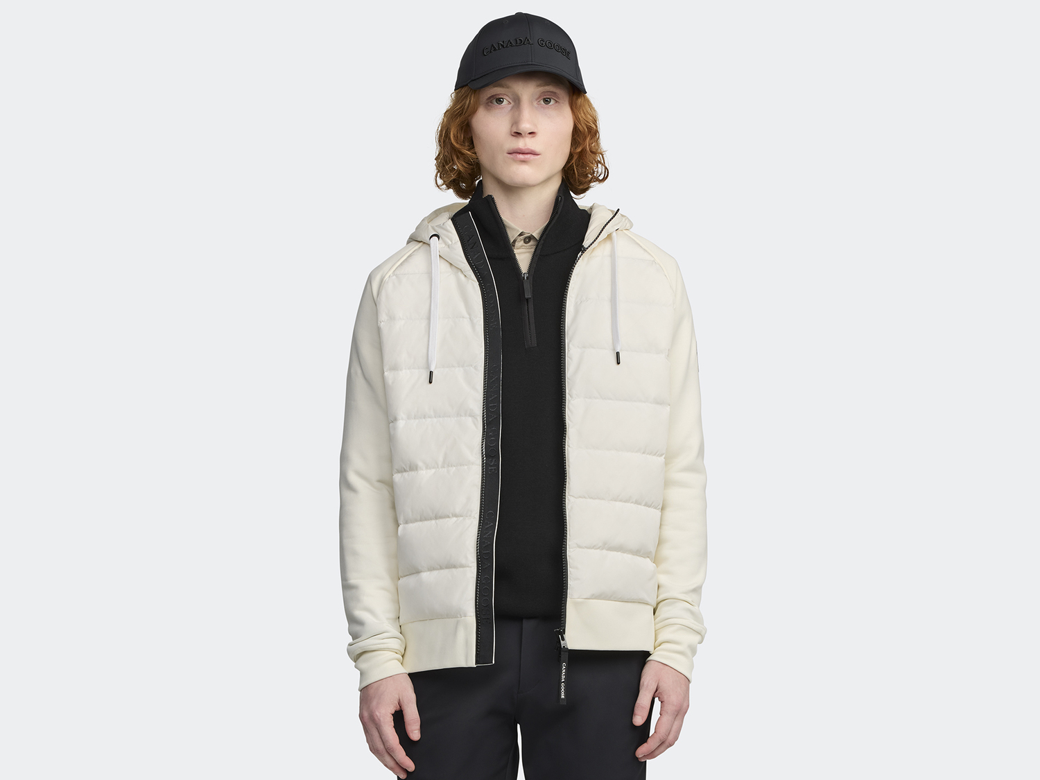 

Худи Canada Goose HyBridge Huron Full Zip Black Label, North Star White