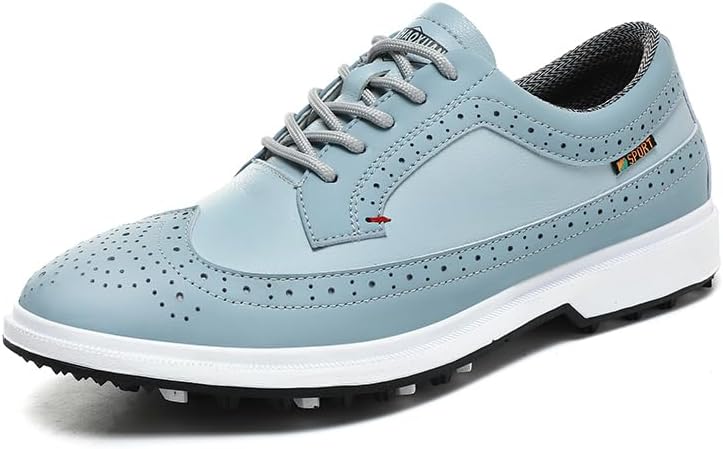 

Мужские и женские гольф-кроссовки, легкие, водонепроницаемые, без шипов, с противоскользящей подошвой для комфорта в течение всего дня Civhom, синий