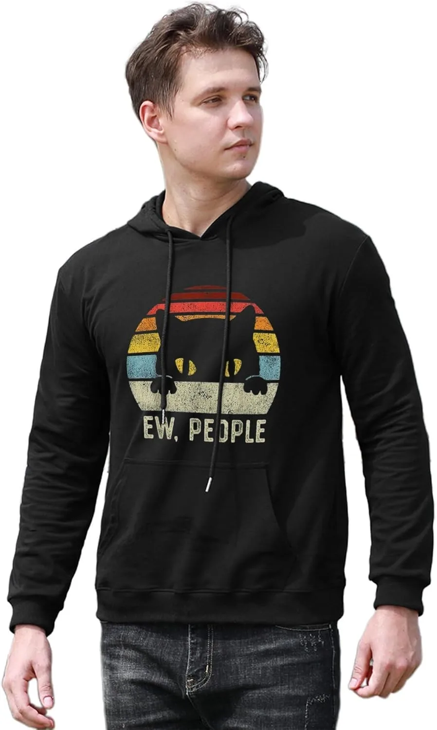 Толстовка с капюшоном Ew People, классическая, с карманом — фото 4