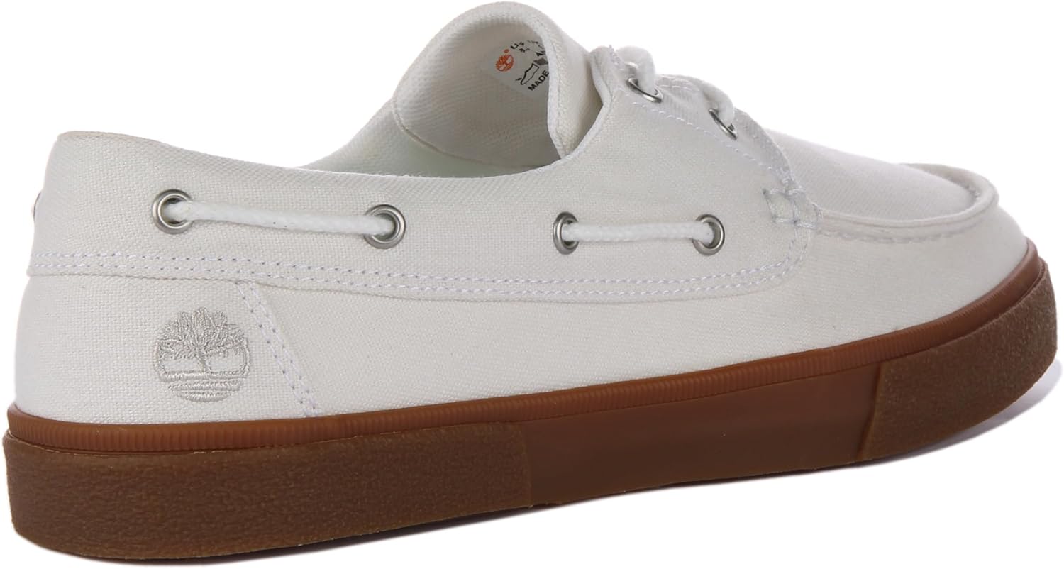 Кроссовки Timberland Mens Union Wharf 2.0 Ek 2 Eye Boat Shoe, белый — фото 4