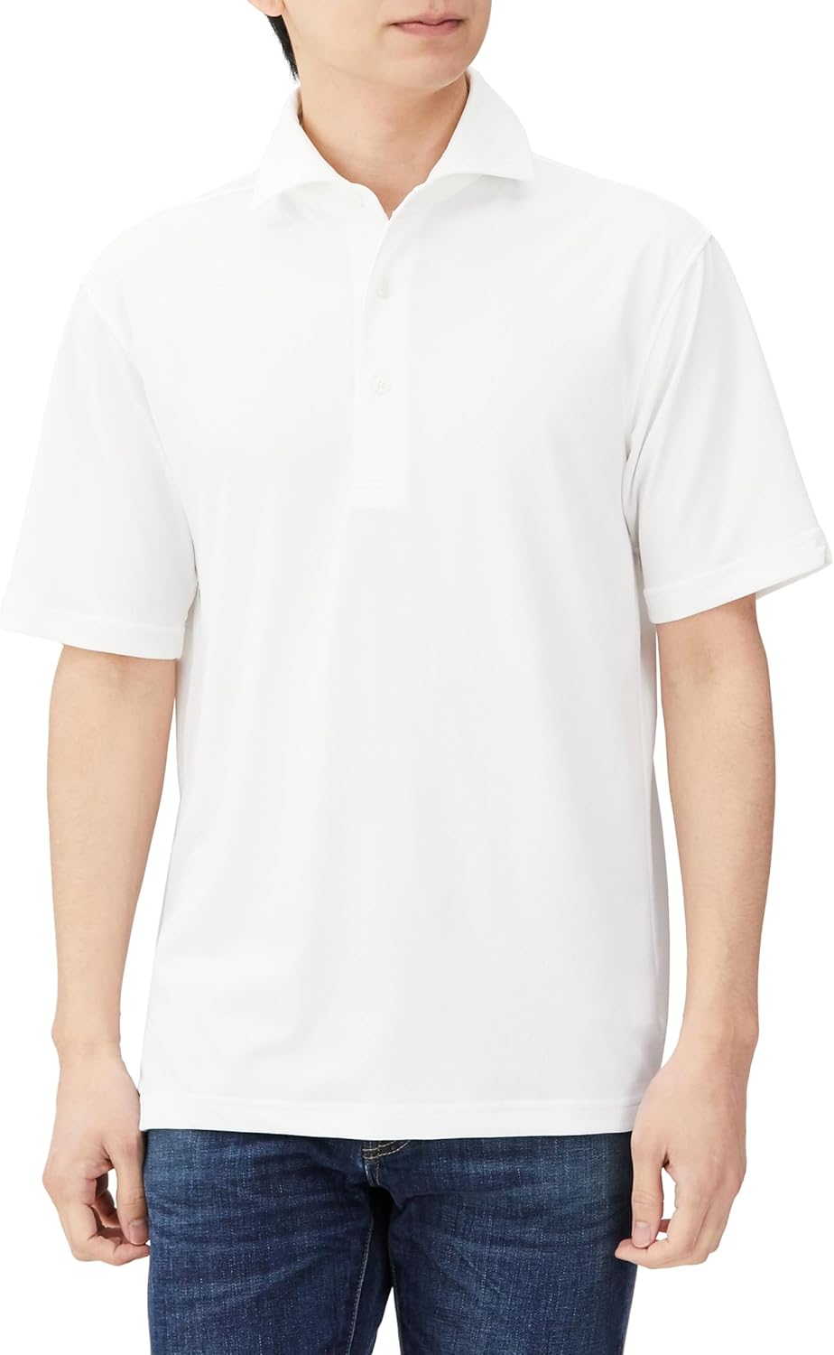 

Мужская рубашка-поло Denislas Edwin EDB609, с коротким рукавом, белый