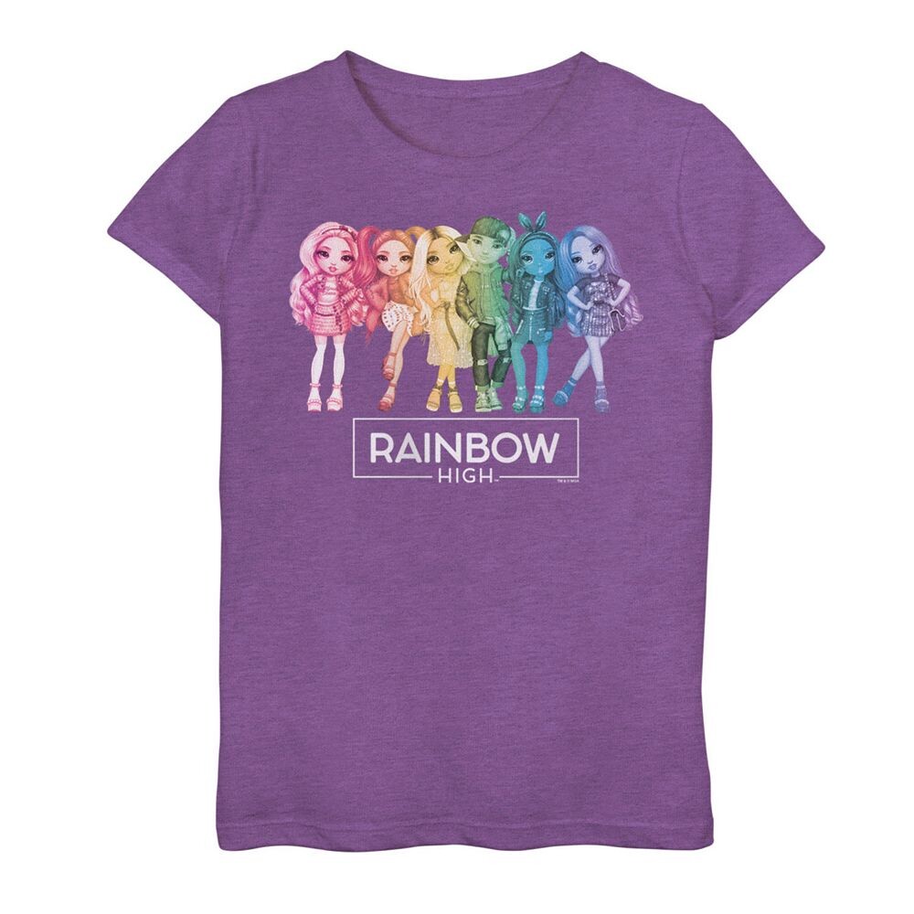 

Футболка с логотипом Rainbow High Gold для девочек 7–16 лет Licensed Character, цвет Purple Berry