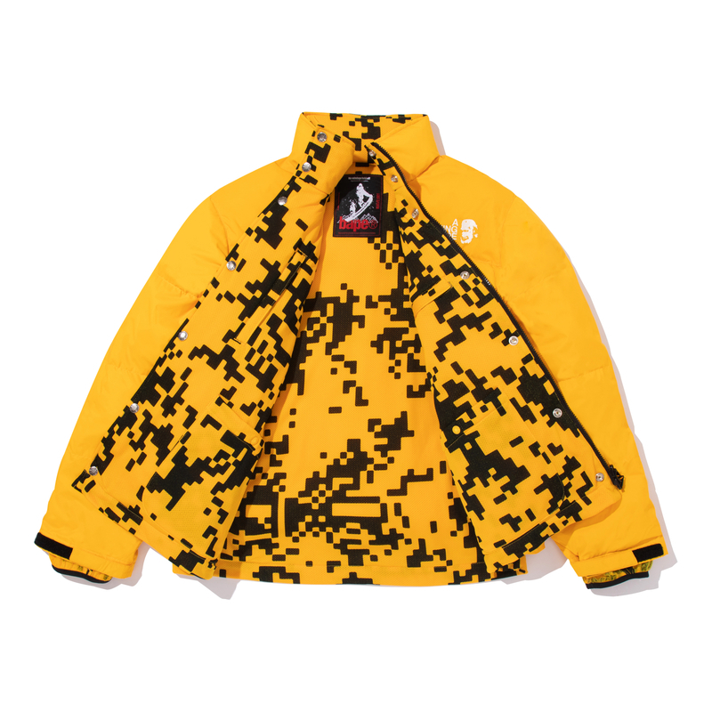 Куртка пуховая Kazuki Kuraishi FW25 мужская A BATHING APE, желтый — фото 3