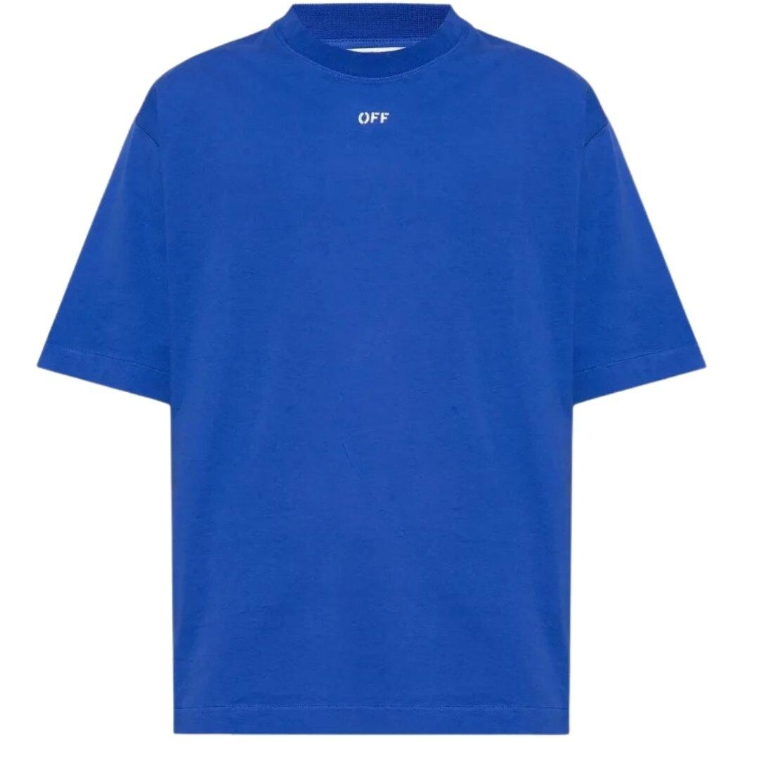 

Темно-синяя футболка Skate Fit с логотипом OFF Off-White, синий