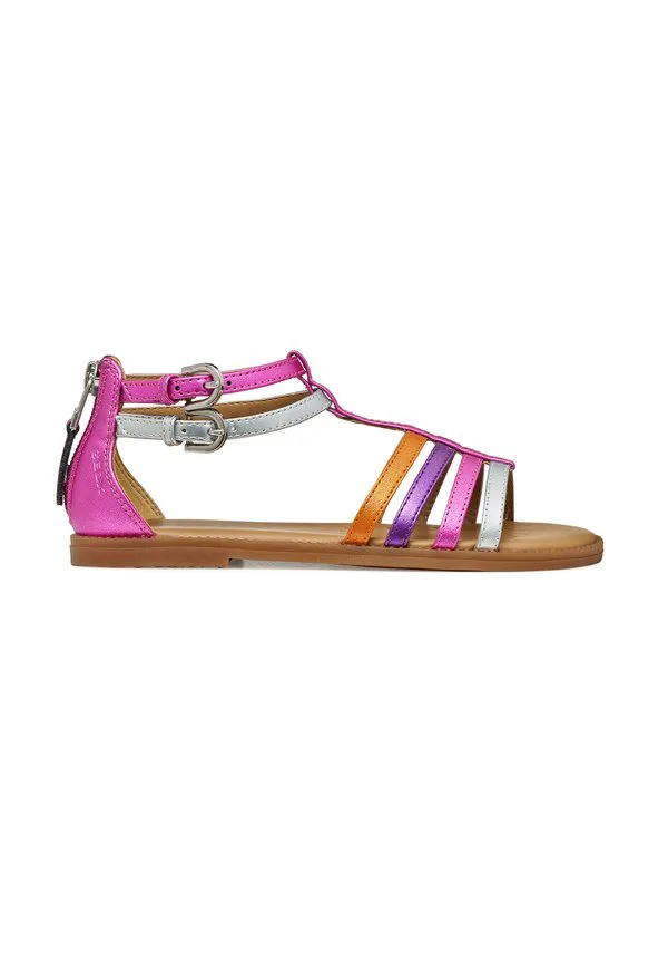 Сандалии jr karly Geox, Fuchsia Silver