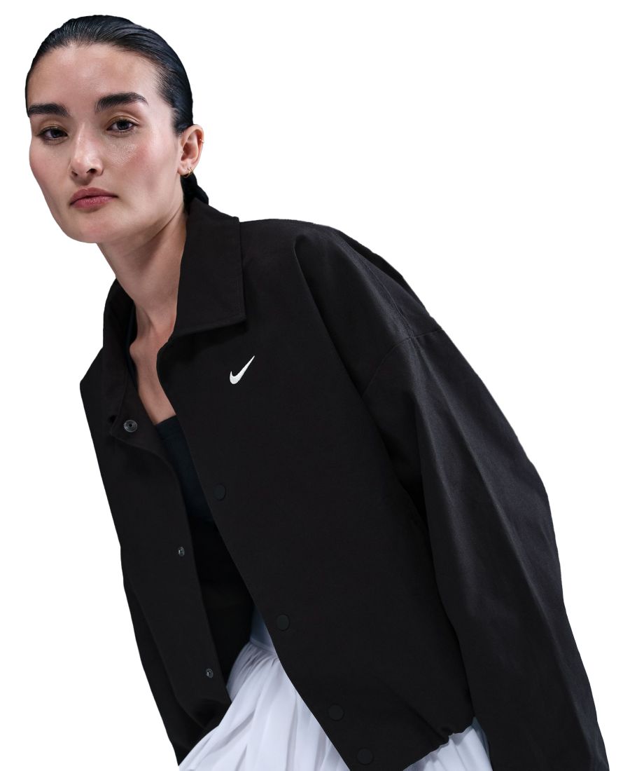 Женская тканая куртка свободного кроя от Sportswear Nike, Black/black/sail — фото 3