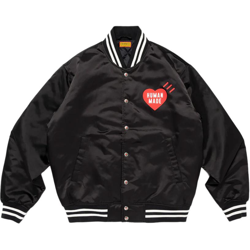

Куртки FW25, унисекс, бейсбольный воротник, умеренный профиль, пилотский стиль Human Made, черный