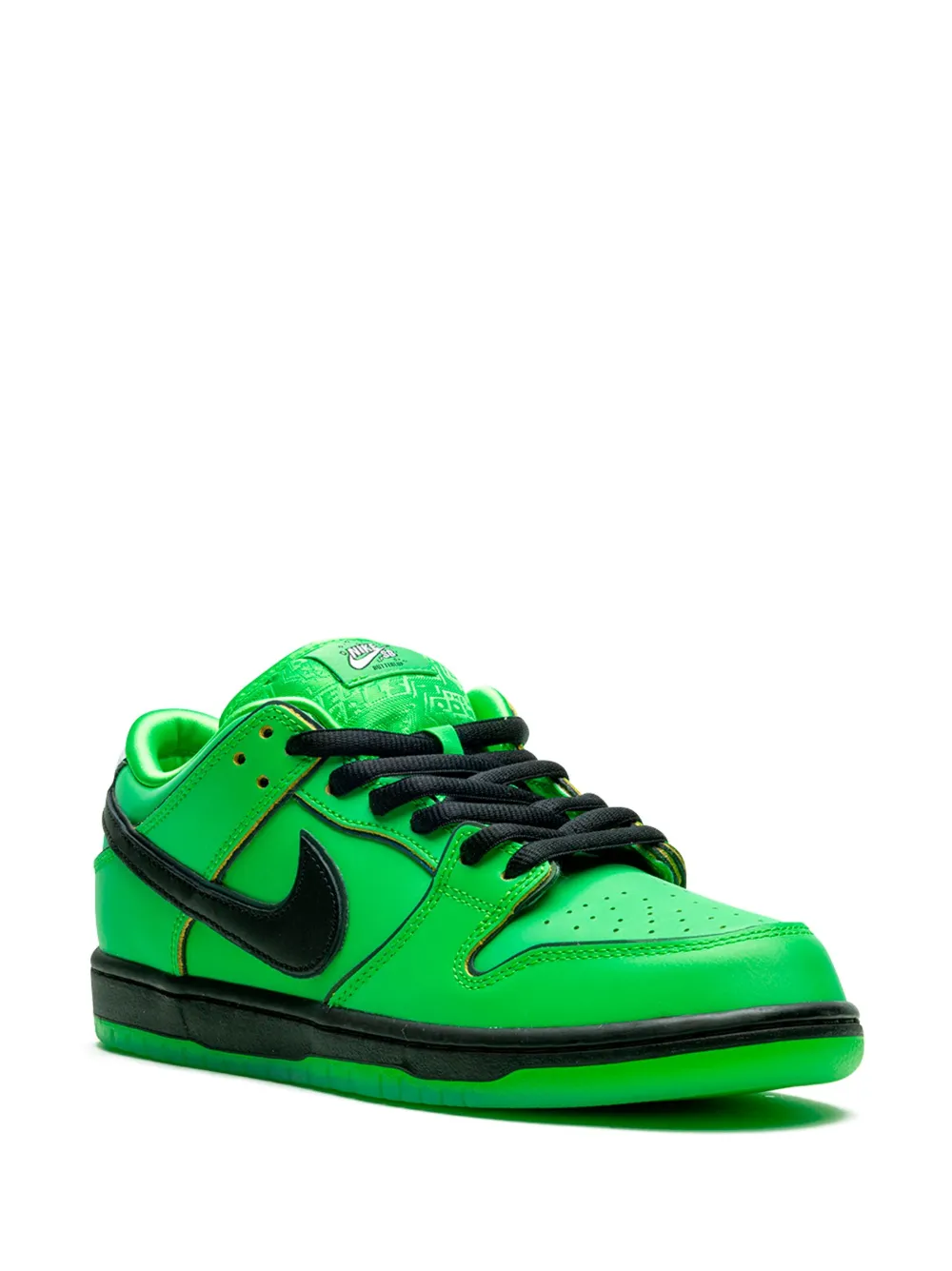 Кроссовки SB Dunk Buttercup из коллаборации с Powerpuff Girls Nike, зеленый — фото 2