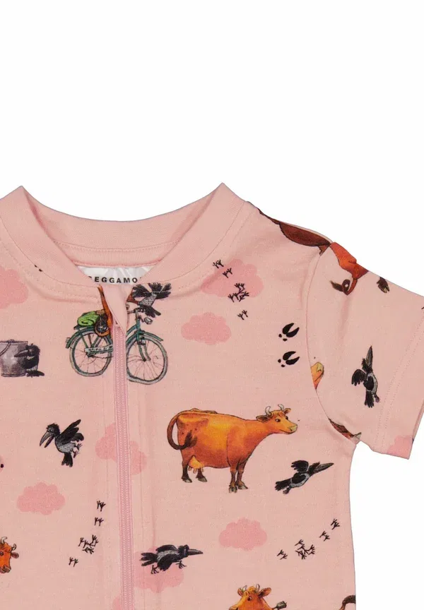 Комбинезон для сна Mamma mu summer sleep suit Geggamoja, розовое облако — фото 3