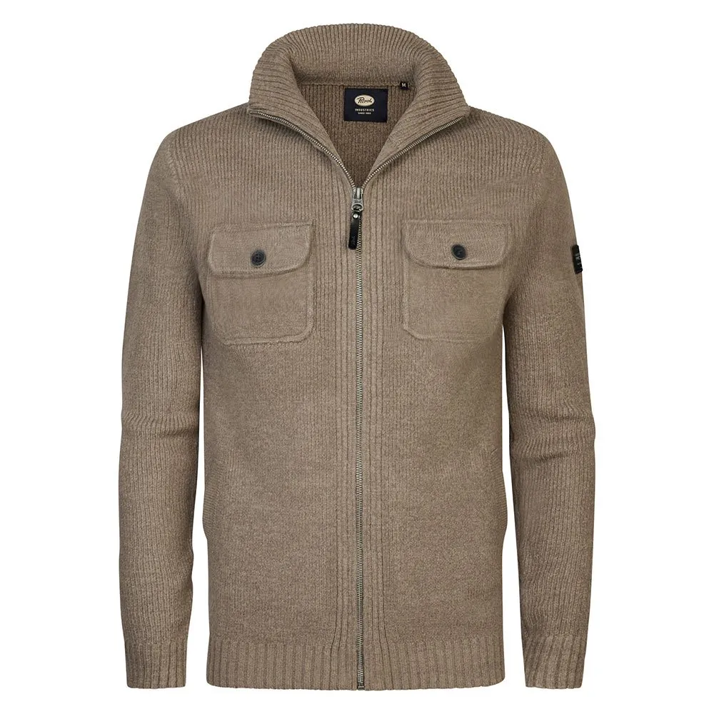 

Свитер Petrol Industries M-3040-KWC218 full zip, коричневый