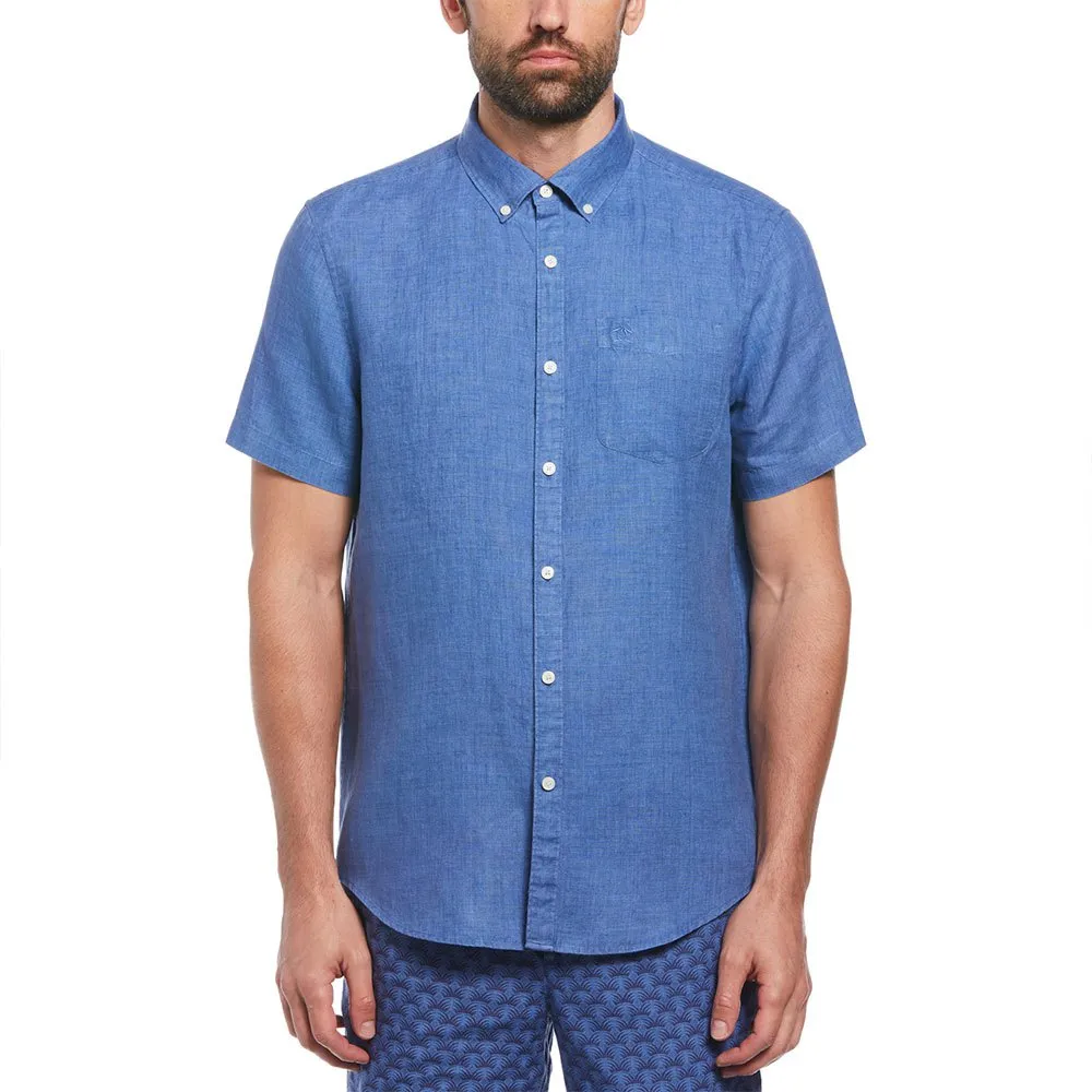 

Рубашка Original Penguin Delave Linen With Pocket, синий