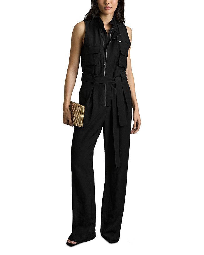

Комбинезон Carina Utility с карманами REISS, черный