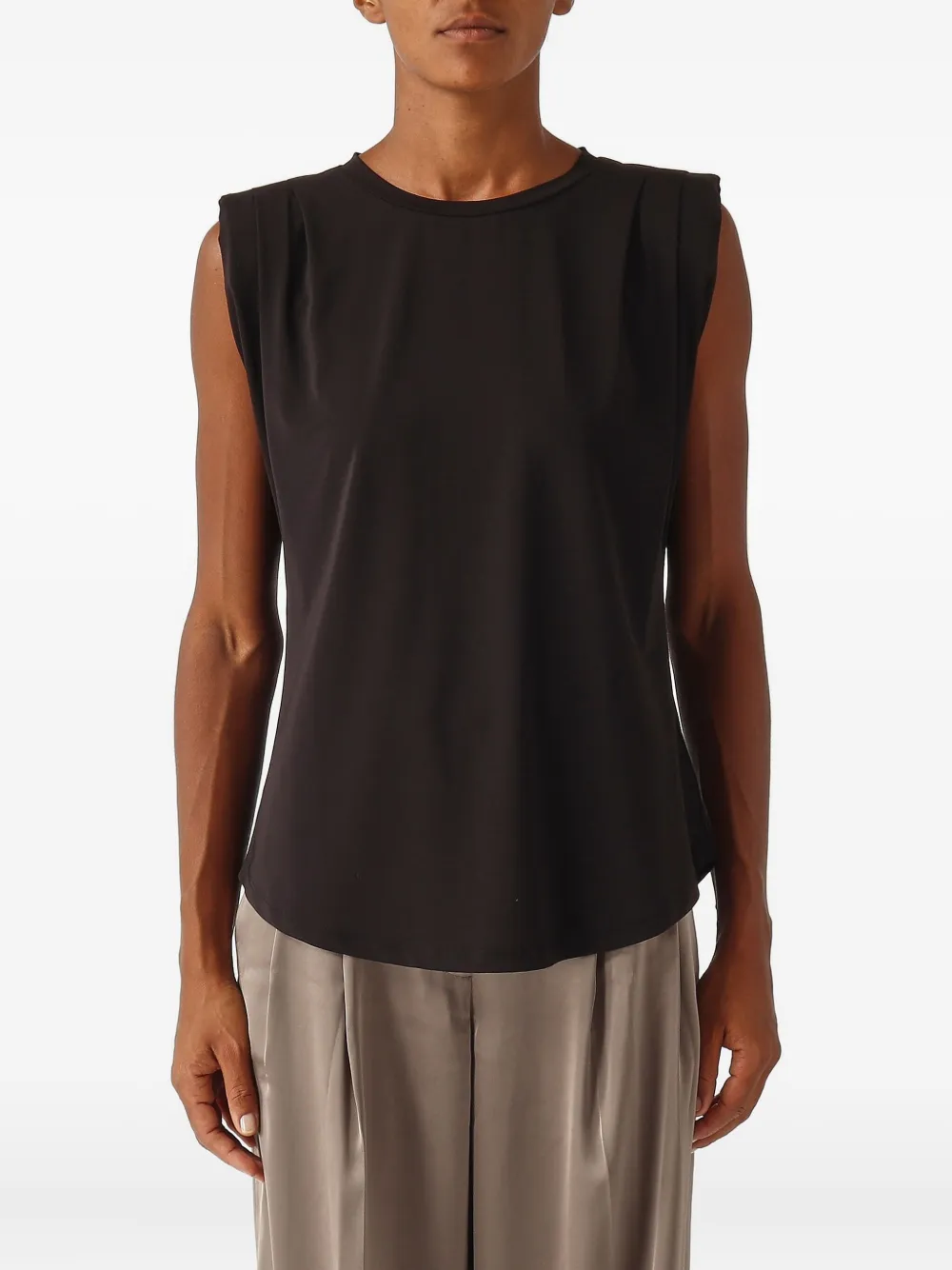 

Топ с подплечниками Michael Michael Kors, черный