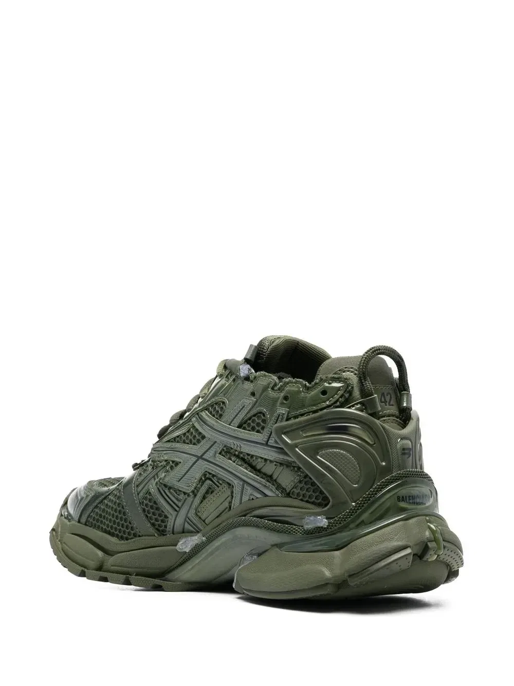Кроссовки Monocolour Runner Balenciaga, зеленый — фото 3