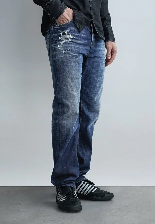 Джинсы прямого кроя Dsquared2, Navy Blue