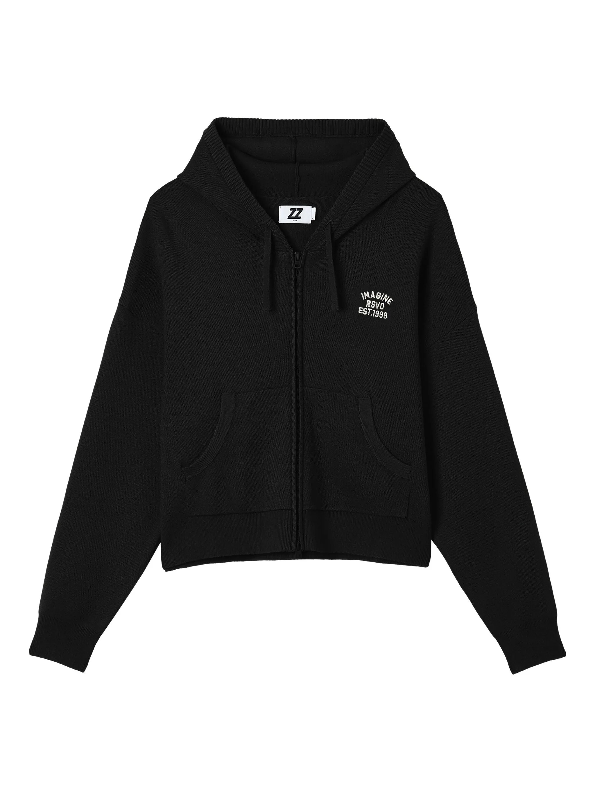 

Трикотажный топ с капюшоном Izzue, черный